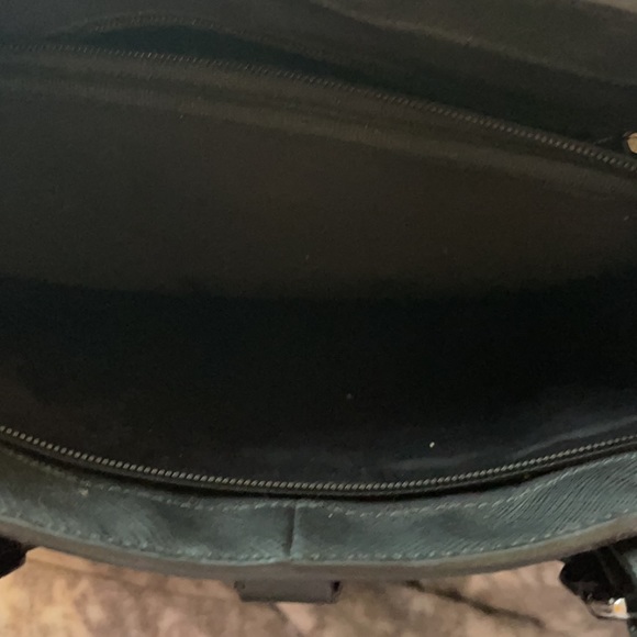 TUMI Laptop Crossbody Bag Black Expandable - Picture 8 of 11